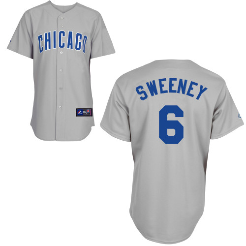 Ryan Sweeney #6 Youth Baseball Jersey-Chicago Cubs Authentic Road Gray MLB Jersey